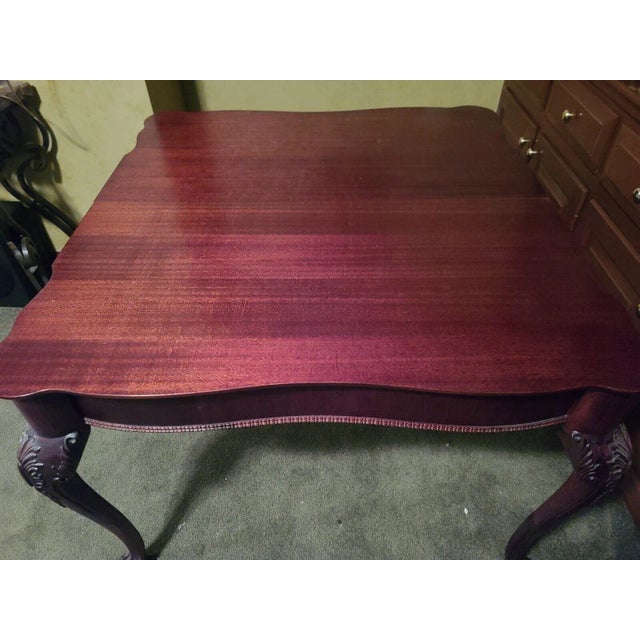 19th Century Mahogany Chippendale Game Table Flip Top Newly Refinished Clawfoot For Sale - Image 11 of 13