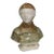 19th Century Italian Extraordinary Bust of Dantes Beatrice Marble and Alabaster For Sale