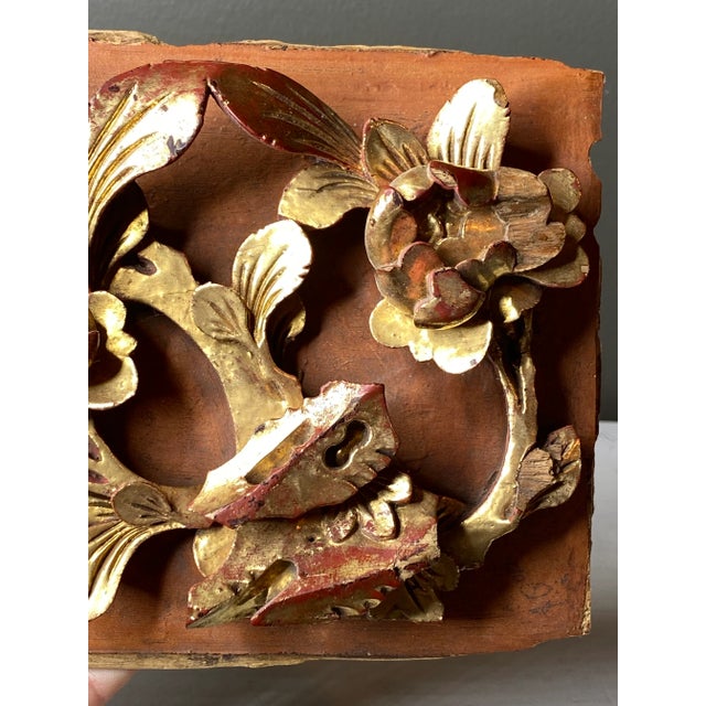 Chinese Antique Chinese Carved Panel For Sale - Image 3 of 6