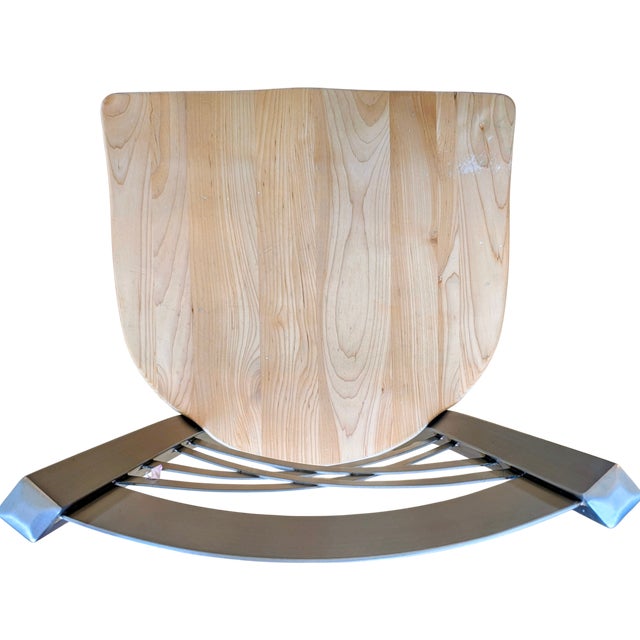 Holland Catalina Solid Maple & Stainless Steel Counter Stool Set of 3 For Sale - Image 10 of 17