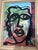 1970s 1970s Peter Keil Portrait Painting Abstract Street Scene For Sale - Image 5 of 6