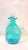 Turquoise hand crafted decanter from the Mid-Century era made by American glass company Bischoff. This vintage decanter...