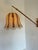 Brown Mid-Century Modern Teak and Sisal Swing-Arm Wall Lamp, 1960s For Sale - Image 8 of 9