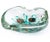 Mid-Century Modern Murano Seguso Dalla Venezia Italian Art Glass 3 Fish Silver Flecks Green Algae Vintage Ashtray Trinket Bowl For Sale - Image 3 of 8