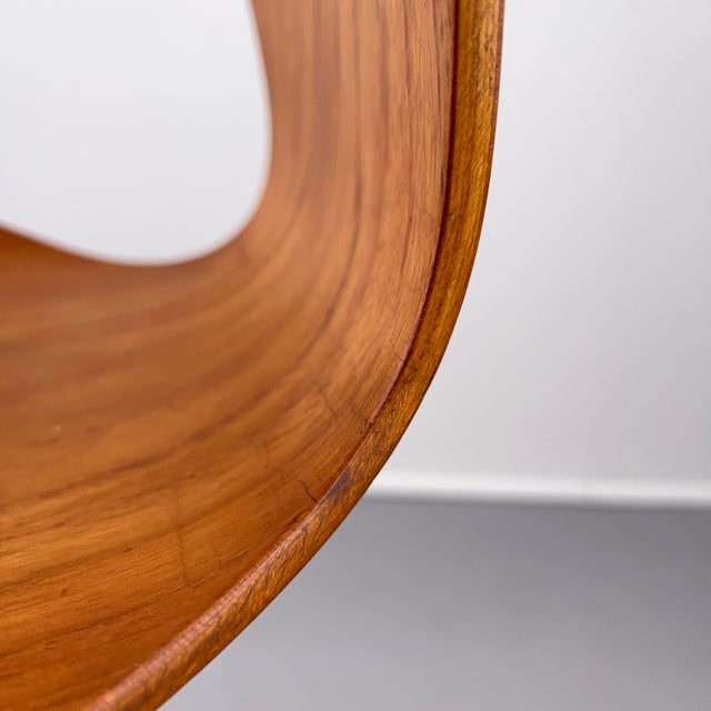 Wood 7 Series 3117 Office Chair in Teak by Arne Jacobsen for Fritz Hansen, Denmark, 1960s For Sale - Image 7 of 18