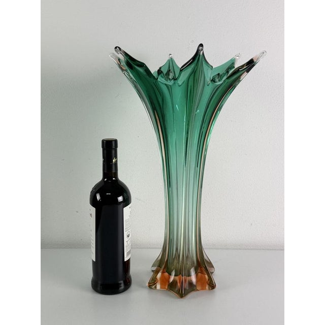 Large Murano glass sommerso vase in the Seguso style, 1940s Intact and in good condition. Height 45 cm, diameter 30 cm....