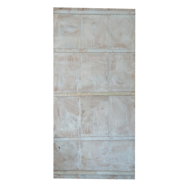 Rustic Vintage Hand-Carved Shiva Tandava Wall Panel – Indian Temple Barn Door Art 84x41 For Sale - Image 3 of 4