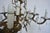 Mid-20th Century Spanish Cast Brass & Crystal Chandelier For Sale - Image 4 of 8