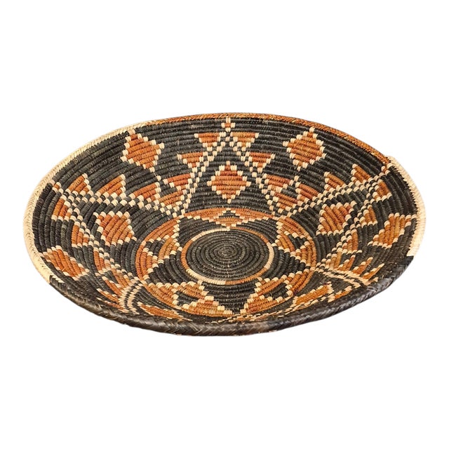Vintage Tribal African Zulu Hand Weaved Basket For Sale - Image 11 of 11