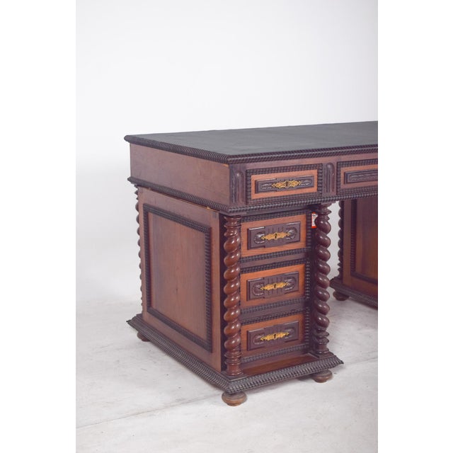 Antique Portuguese Twisted and Shaken Desk For Sale - Image 6 of 16