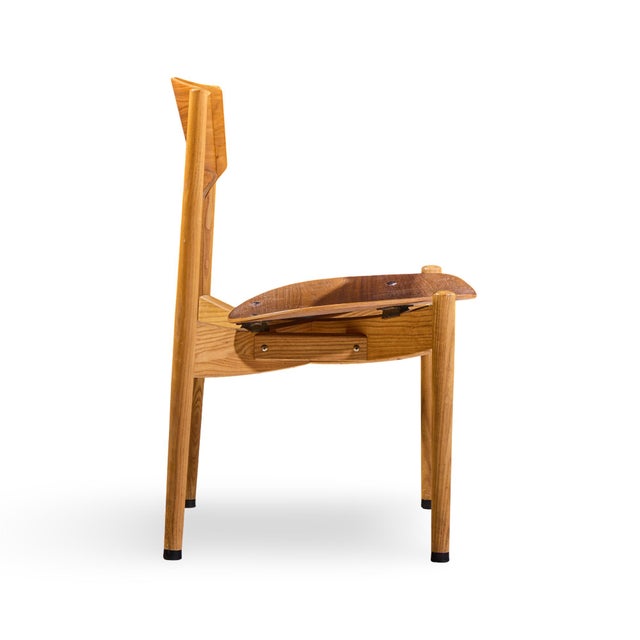 Jens Risom General Purpose Mid Century Walnut Dining Chair - Set of 4 For Sale - Image 11 of 13