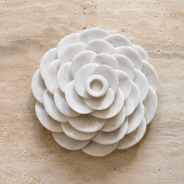 Carved entirely by hand from a single block of pure white Makrana marble, The same stone quarried in Rajasthan that built...