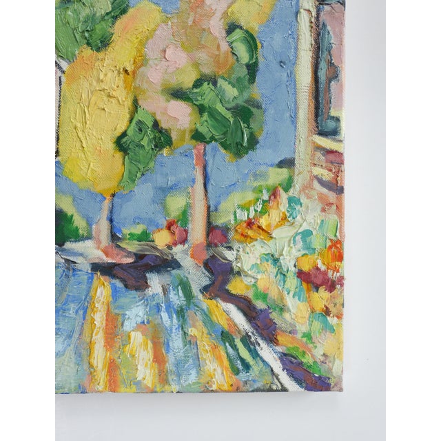 Contemporary Contemporary Surreal Portrait Blonde Woman and Dog Painting For Sale - Image 3 of 7