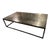 Restoration Hardware Metal Parquet Coffee Table For Sale