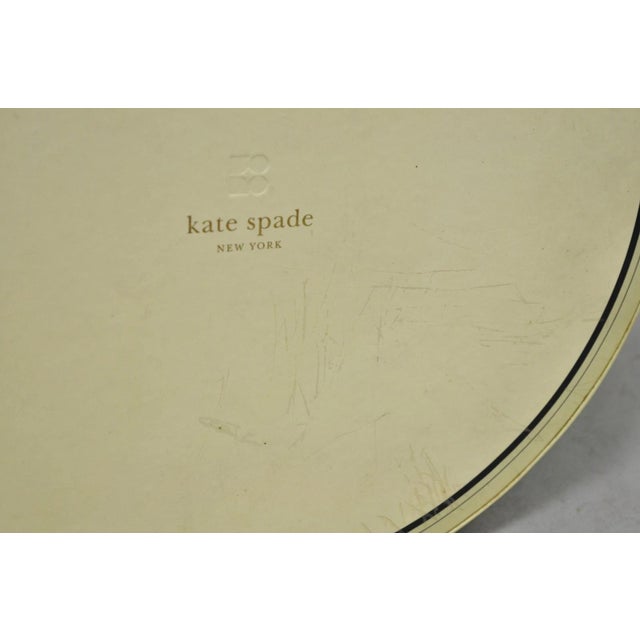 Late 20th Century Kate Spade Lenox Collins Stripe Demitasse Espresso Cup & Saucer Nib - Set of 4 For Sale - Image 13 of 18