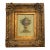 Late 20th Century Painting Classic Urn Oil on Canvas Lidded Vase Signed Medina Vintage Rococo Art For Sale