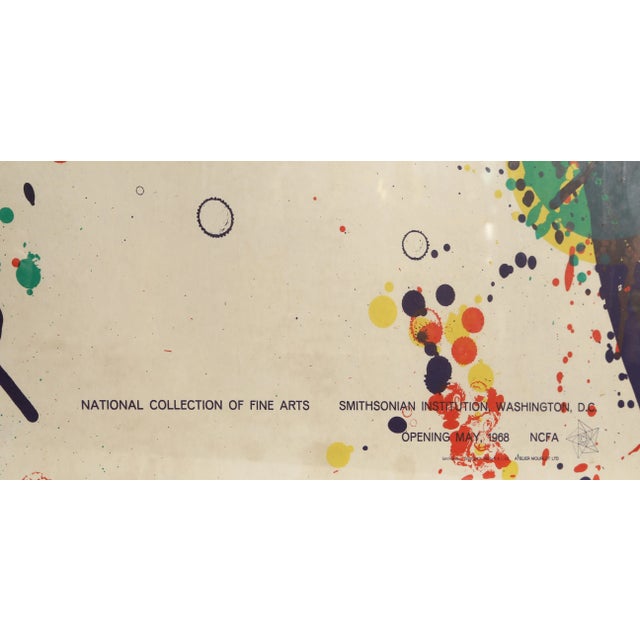 Abstract 1960s After Sam Francis, Smithsonian Poster For Sale - Image 3 of 4