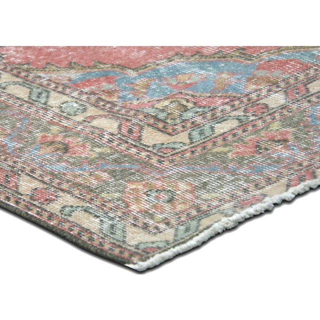 Traditional 1960s Turkish Oushak Rug For Sale - Image 3 of 6