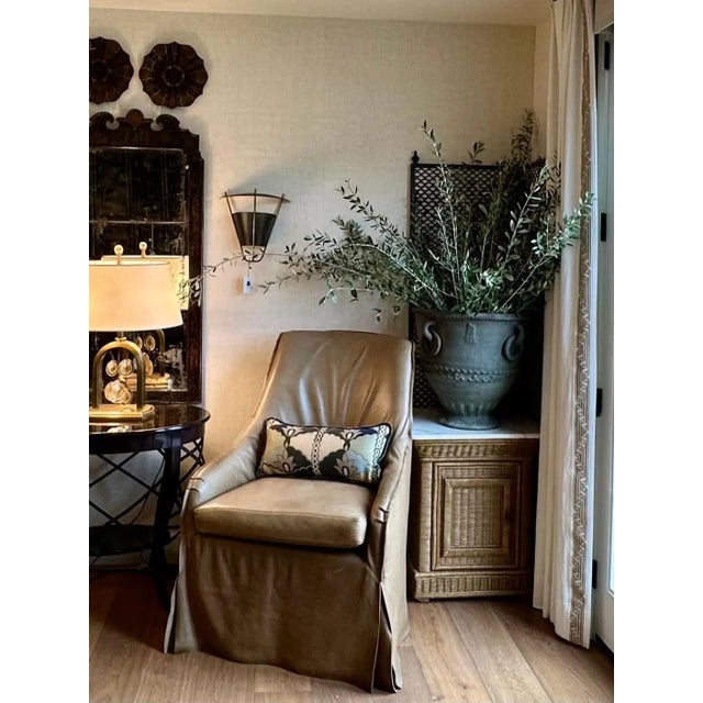 A sophisticated-bohemian pair of lumbar throw pillows made exclusively for THE TASTEMAKER SHOPPE! The front side has...