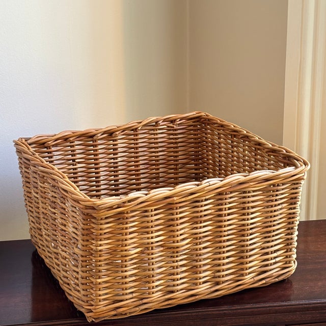 Late 20th Century Vintage French Country-Style Storage Basket For Sale - Image 5 of 13