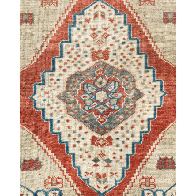 1940s Vintage Circa 1940 Turkish Oushak Area Rug 2ft 11in X 3ft 9in For Sale - Image 5 of 7
