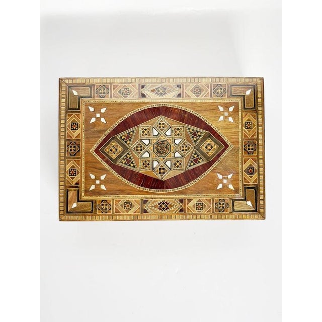 Large Wood Marquetry Box, France, 1970s For Sale - Image 4 of 15