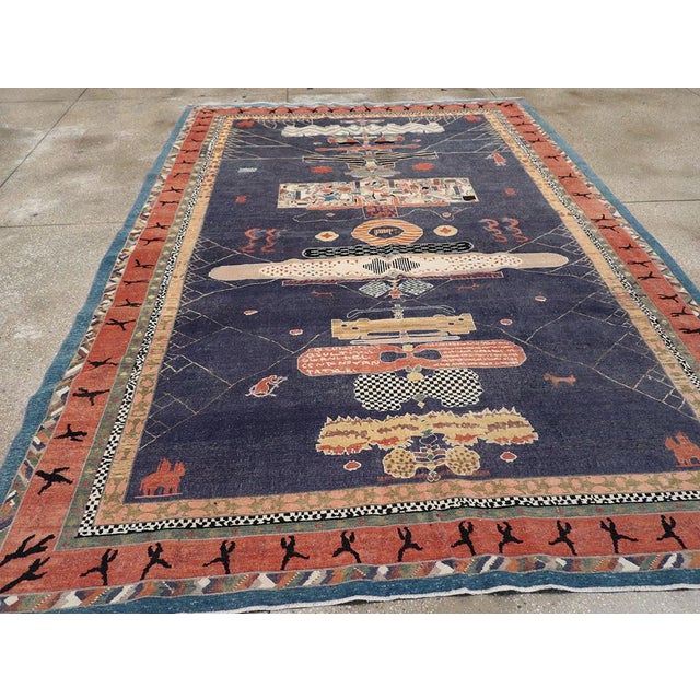 Galerie Shabab Collection Mid-20th Century Turkish Anatolian Accent Carpet For Sale - Image 9 of 10
