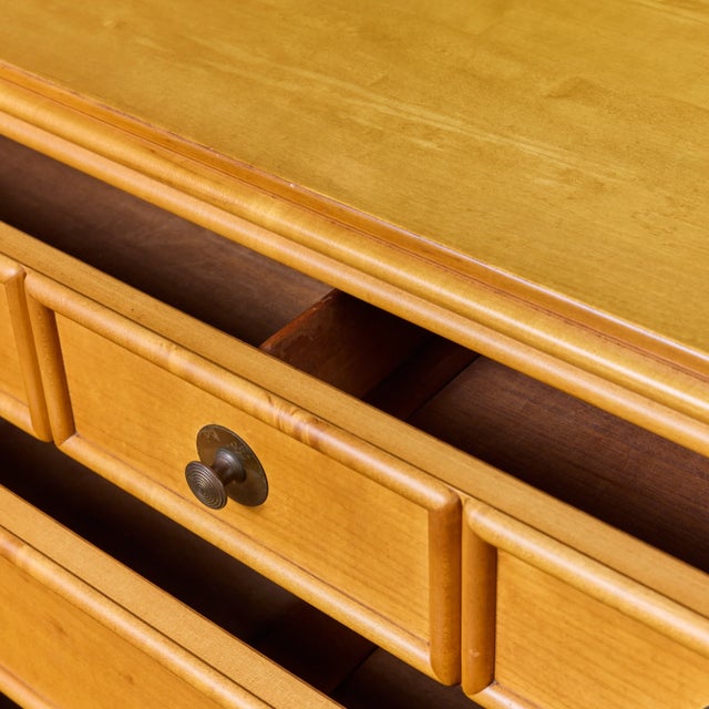 Maple Highboy Dresser for Johnson Furniture For Sale - Image 11 of 15