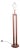 1960s Mid Century Modern Danish Solid Mahogany Floor Wood Lamp For Sale