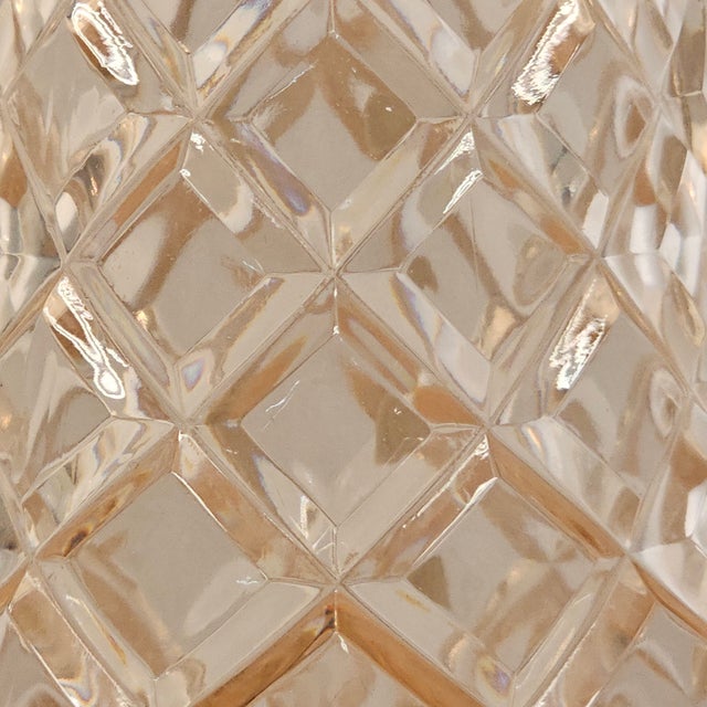 1950s–1960s Cut Crystal Boudoir Table Lamp With Matching Glass Shade For Sale - Image 12 of 13