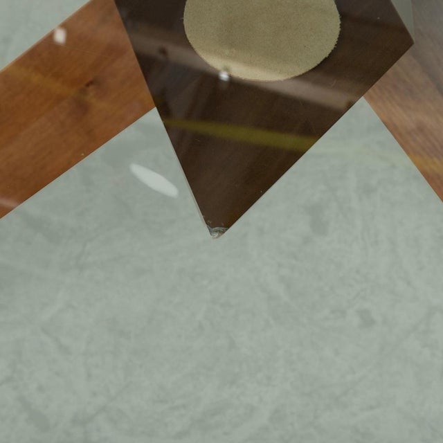 Modern La Rotonda 452 Dining Table in Glass and Wood by Mario Bellini for Cassina For Sale - Image 3 of 10