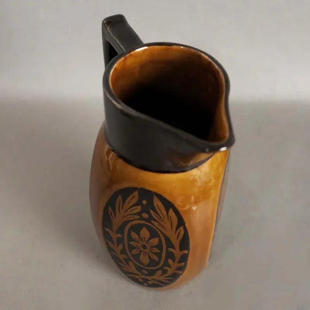 Black Antique Art Nouveau Ceramic Chocolate Pot For Sale - Image 8 of 9