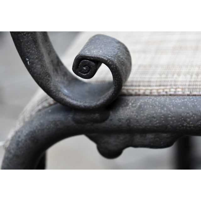 Boho Chic Early 21st C. Brown Jordan “Roma Sling” Aluminum Outdoor Patio Table & 6 Chairs For Sale - Image 3 of 11