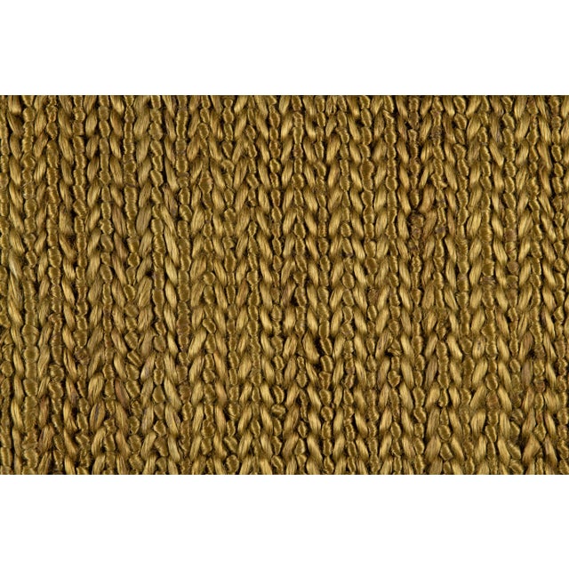 Part & Parcel Goods Jute Weave Runner, 2’6”x8', Olive For Sale - Image 4 of 5