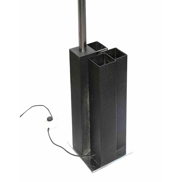 Floor Lamp is a design lamp attributed to Achille Castiglioni in 1970s. Chromed metal. Up to 250V (Europe/UK Standard).The...