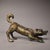 Bronze Antique Chinese Bronze Gold-Inlaid Mythical Beast (Wolf/Dog) Sculpture For Sale - Image 8 of 10