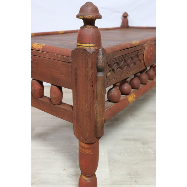 Antique Pakistanian Coffee Table in Wood, 1920s For Sale - Image 12 of 14