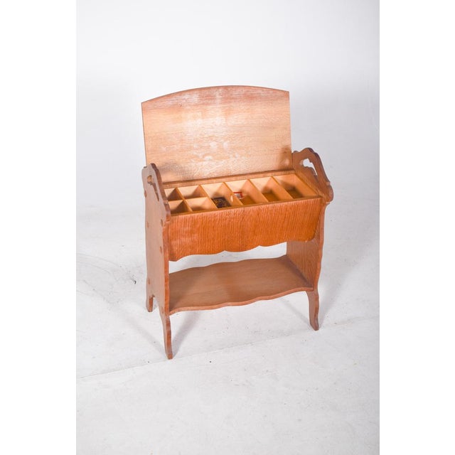 1950s Mid-Century Oak Seamstress, 1950s For Sale - Image 5 of 10