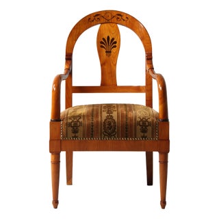 Antique Biedermeier Armchair, 1830s For Sale