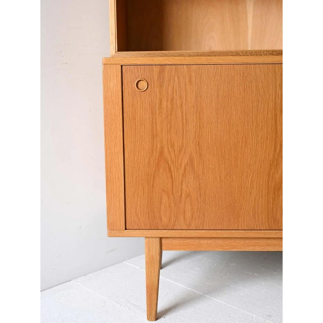 Wood Vintage Scandinavian Oak Bookcase, 1960s For Sale - Image 7 of 10