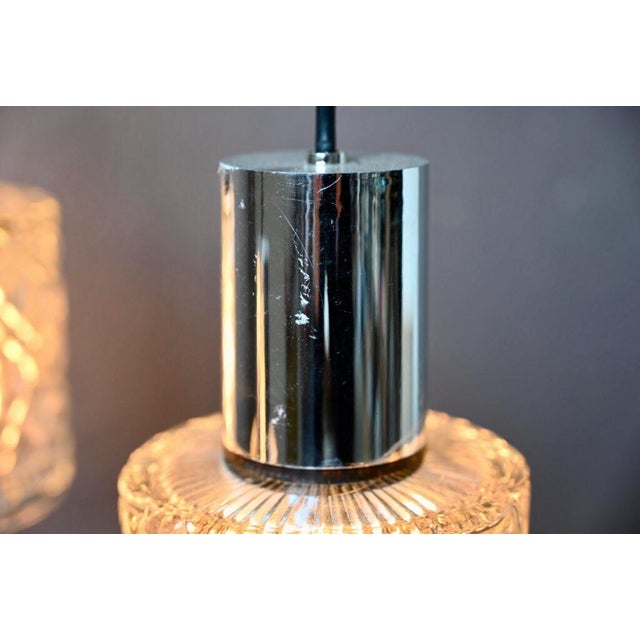 Vintage Waterfall Chandelier in Glass and Chrome For Sale - Image 12 of 15