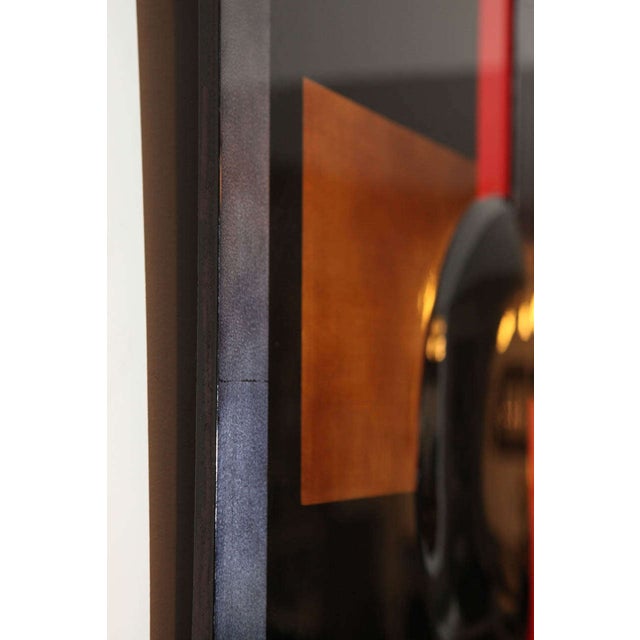 Eliade Ispas Cubist/Constructivist Lacquer Panel For Sale - Image 4 of 8