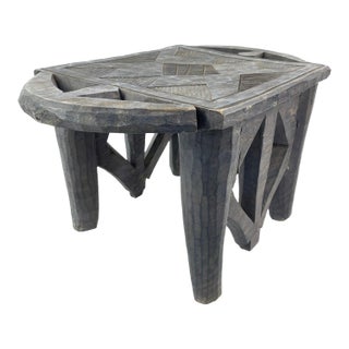 Early 20th Century Nupe Wood Stool Nigeria For Sale