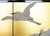 "Wave and White Herons" by Sekko, Heisei Era Japanese Byobu Screen For Sale - Image 4 of 18