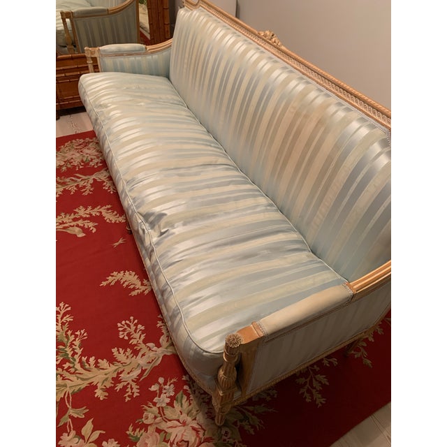 French Early 20th Century French Louis XVI Sofa Settee For Sale - Image 3 of 12