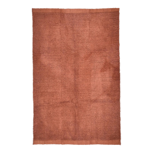 1970s Turkish Handloom Home Living Terracota Rug