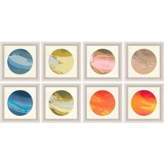 Planetary Series, Small, Framed Artwork - Set Of 8 For Sale