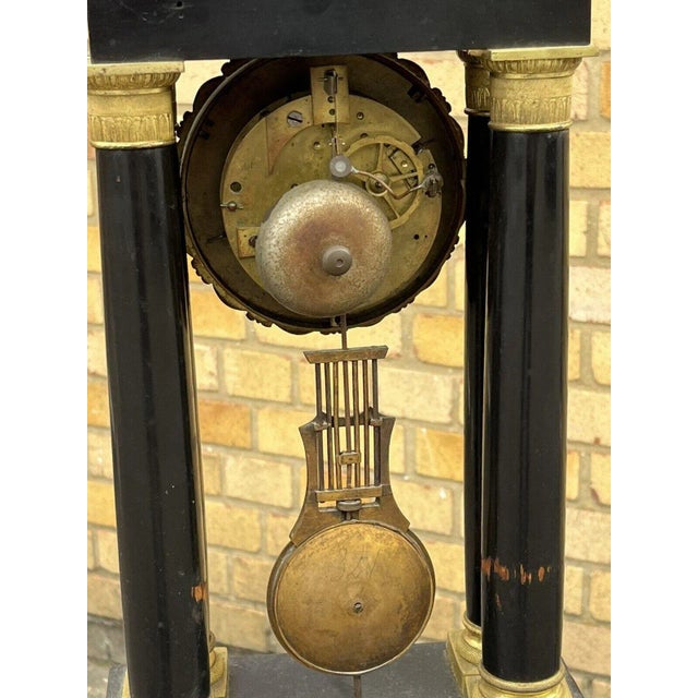 Victorian French Boulle Clock with Chimes on Bell For Sale - Image 5 of 12