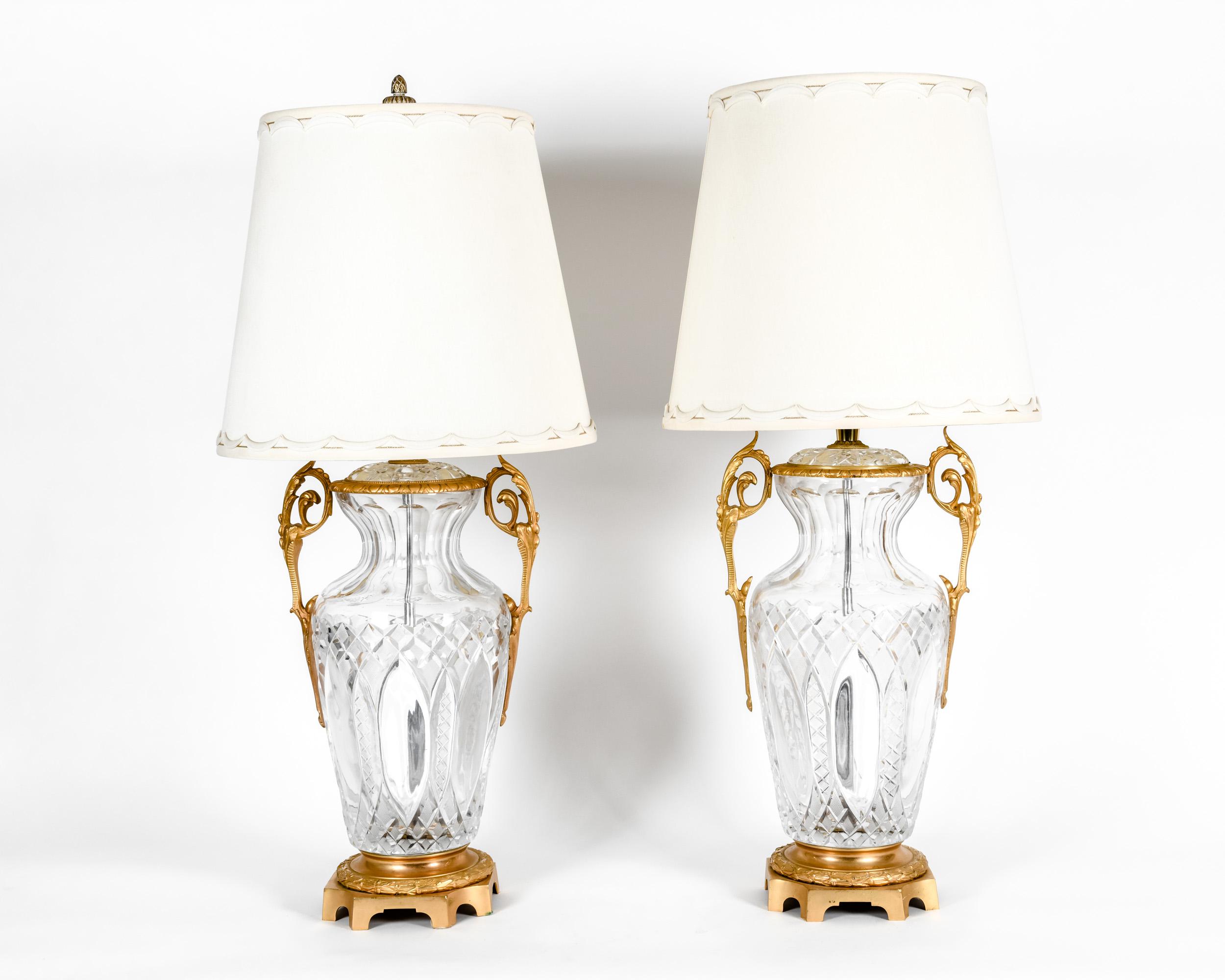 cut crystal table lamps