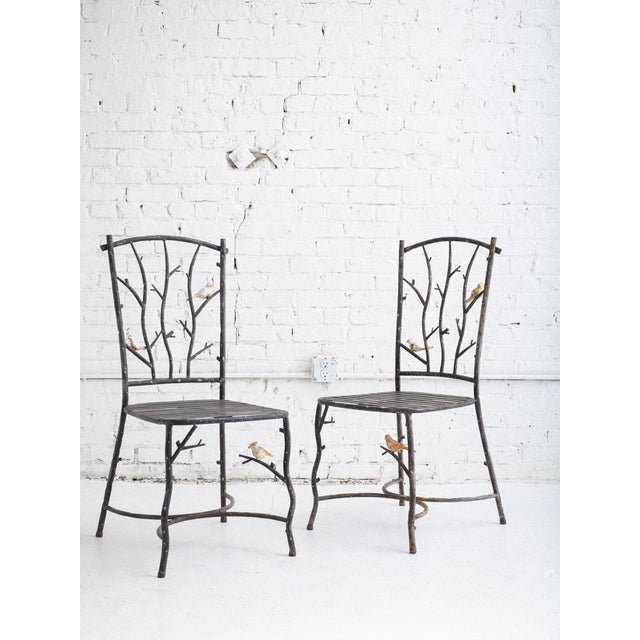 Late 20th Century Faux Bois Outdoor Dining Set For Sale - Image 5 of 15
